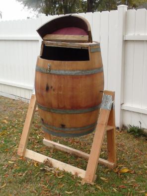 Wine Barrel Composter