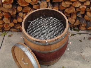 Wine Barrel Electric Smoker